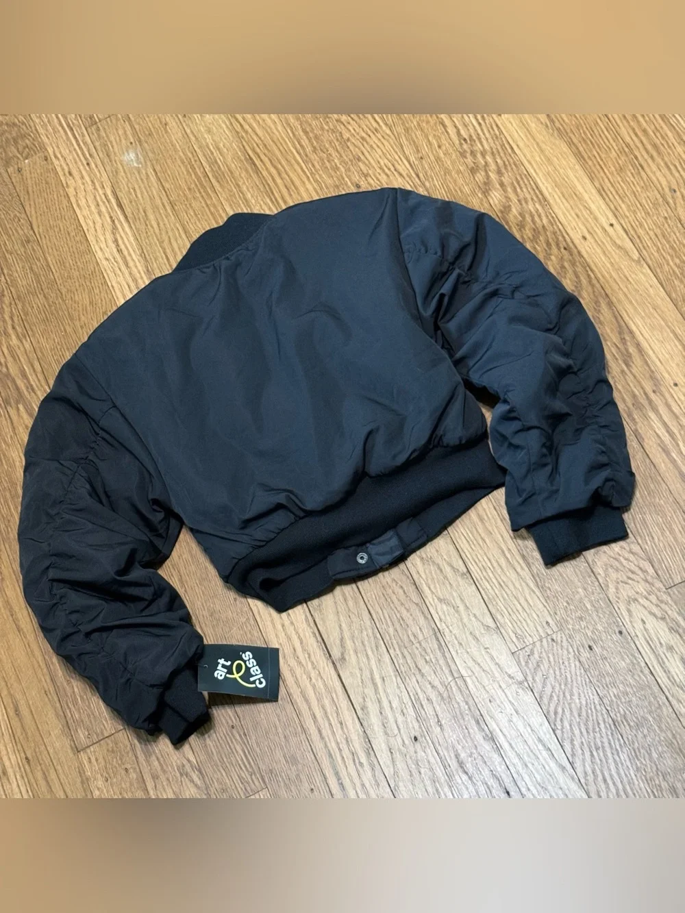 NWT Art Class Black Bomber Jacket Girls size 8